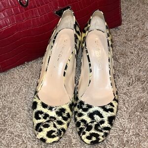 Casadei Patent Peep Toe Pump!